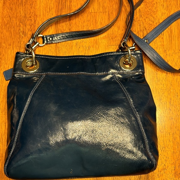 Coach Ashley shoulder/handbag. Navy Blue - Picture 4 of 8